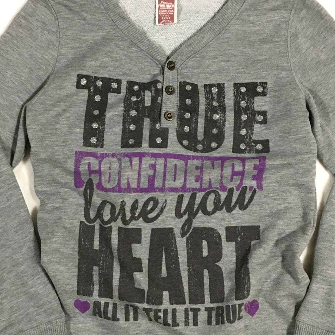 y2k 펑크 그레이 레터링 롱슬리브 상품이미지3