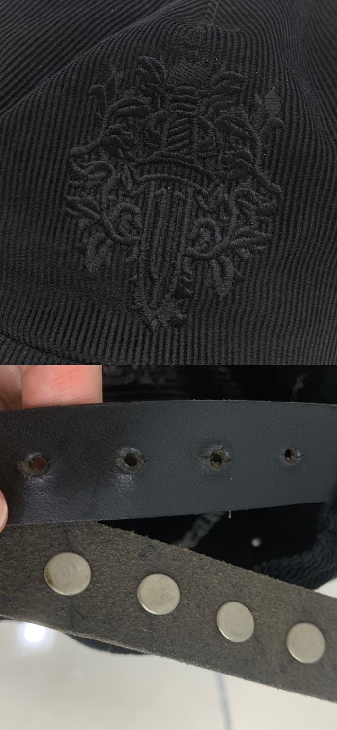 [OS]크롬하츠 바인대거 코듀로이 캡 모자 블랙 상품이미지7