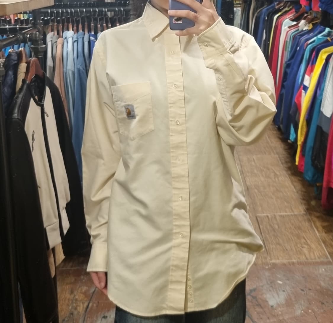 [Hi] 칼하트 긴팔 셔츠 옐로우 상품이미지3
