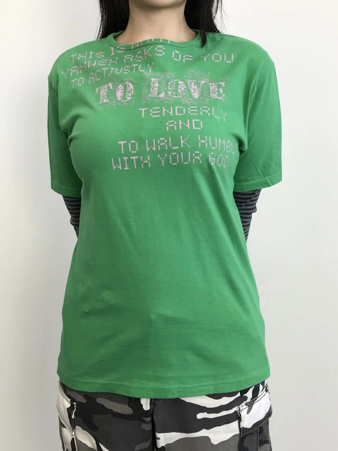 Melrose Green Graphic T-Shirt 상품이미지2