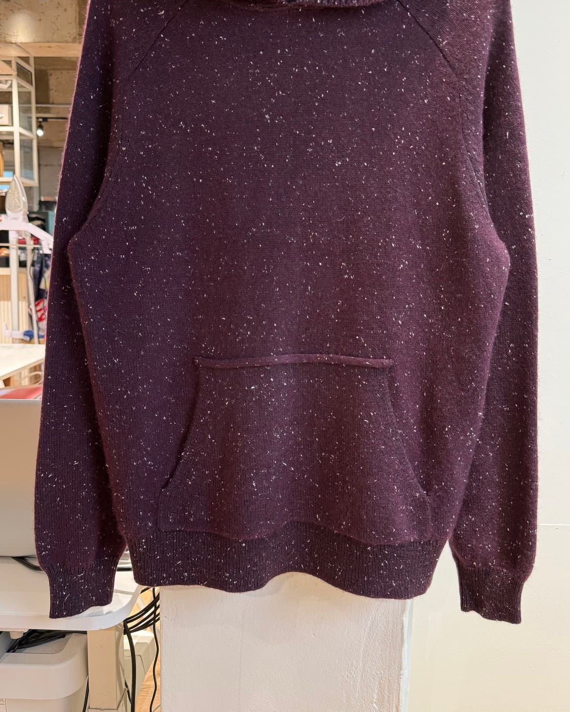 알렉산더 왕 버건디 페인팅 캐시미어혼방 후드티 상품이미지6