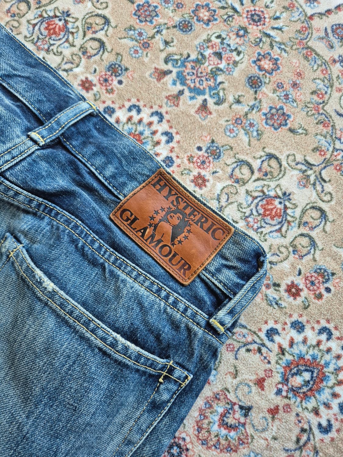 히스테릭 글래머 셀비지 워싱 데님. 상품이미지7