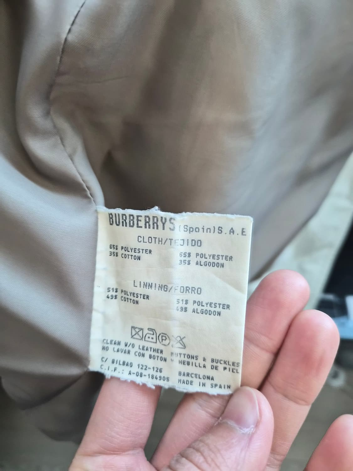 (빈티지) 버버리 트렌치코트 105 상품이미지8