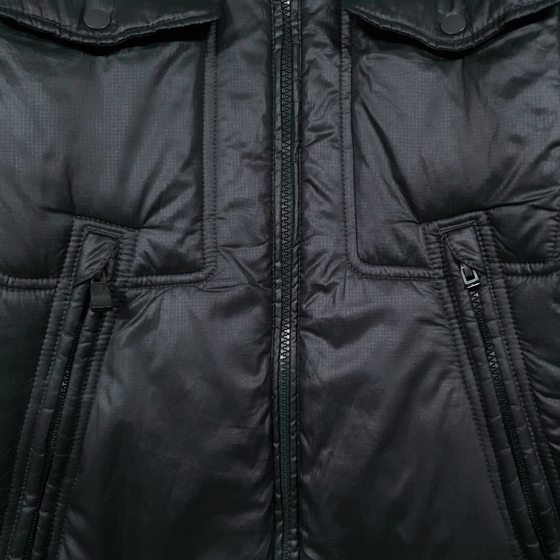 S) 디젤 유틸리티 포켓 지퍼 디테일 라이더 경량 패딩 자켓 올리브 상품이미지4