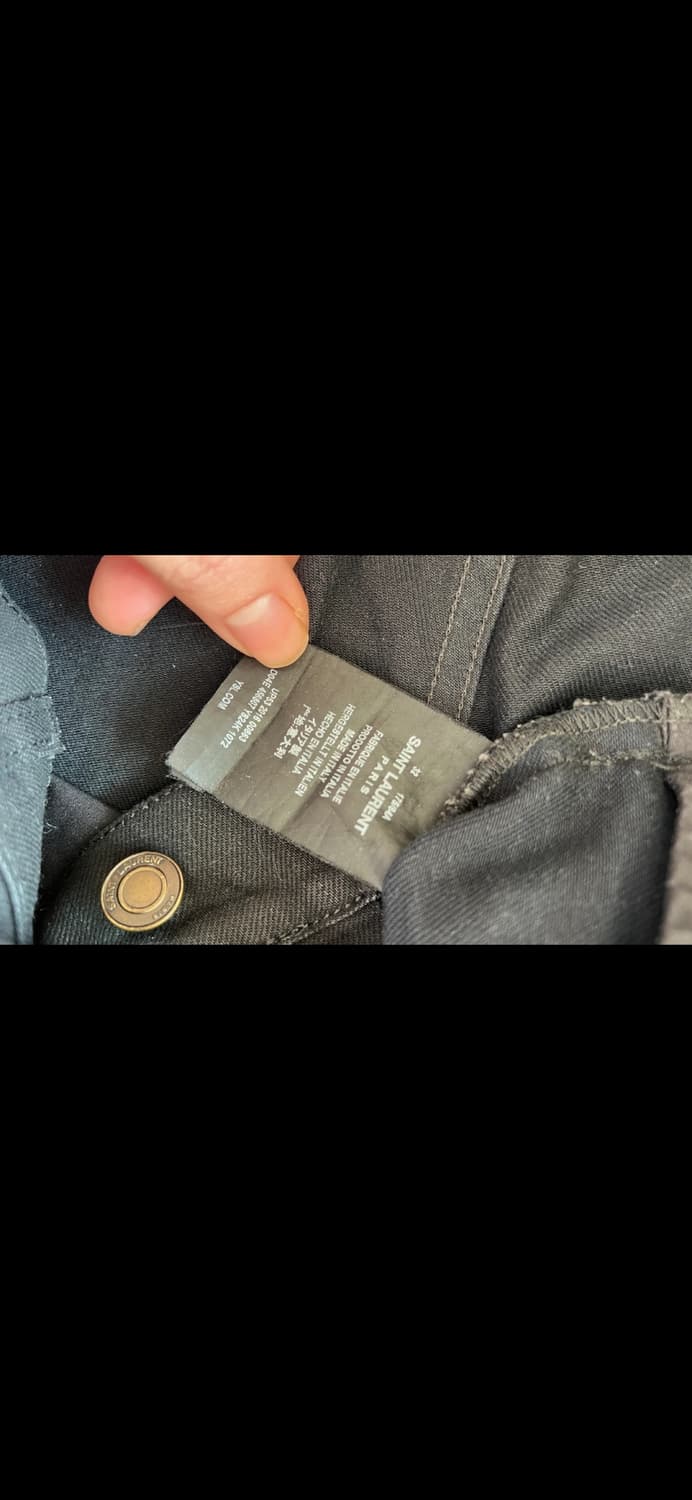 생로랑 블랙 코팅진 32사이즈 상품이미지3