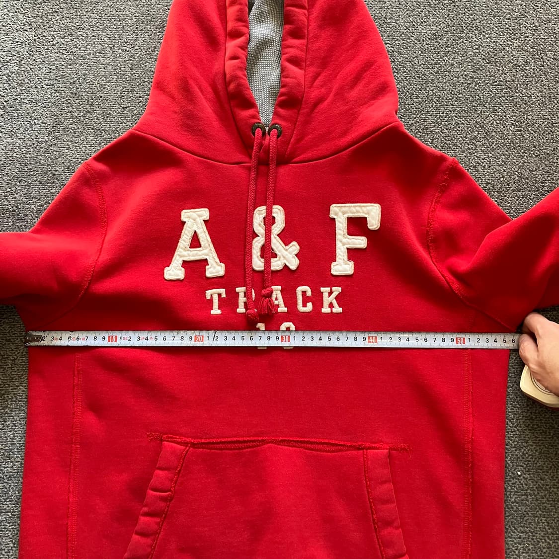 87 아베크롬비 후드티 레드 상품이미지4