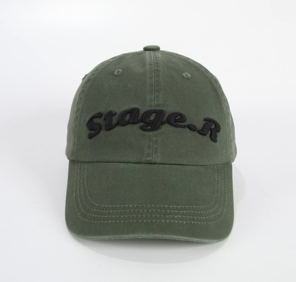 스테이지알 Stage.R 볼륨 로고 워싱 볼캡 카키 OS  상품이미지9