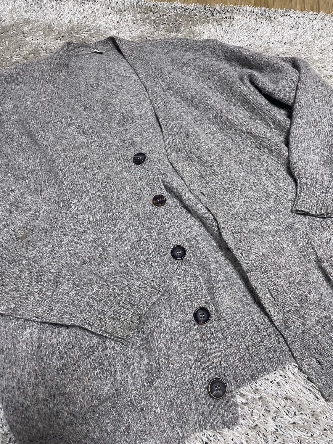 이태리제 알파카 울 가디건 사이즈 105~110 상품이미지2