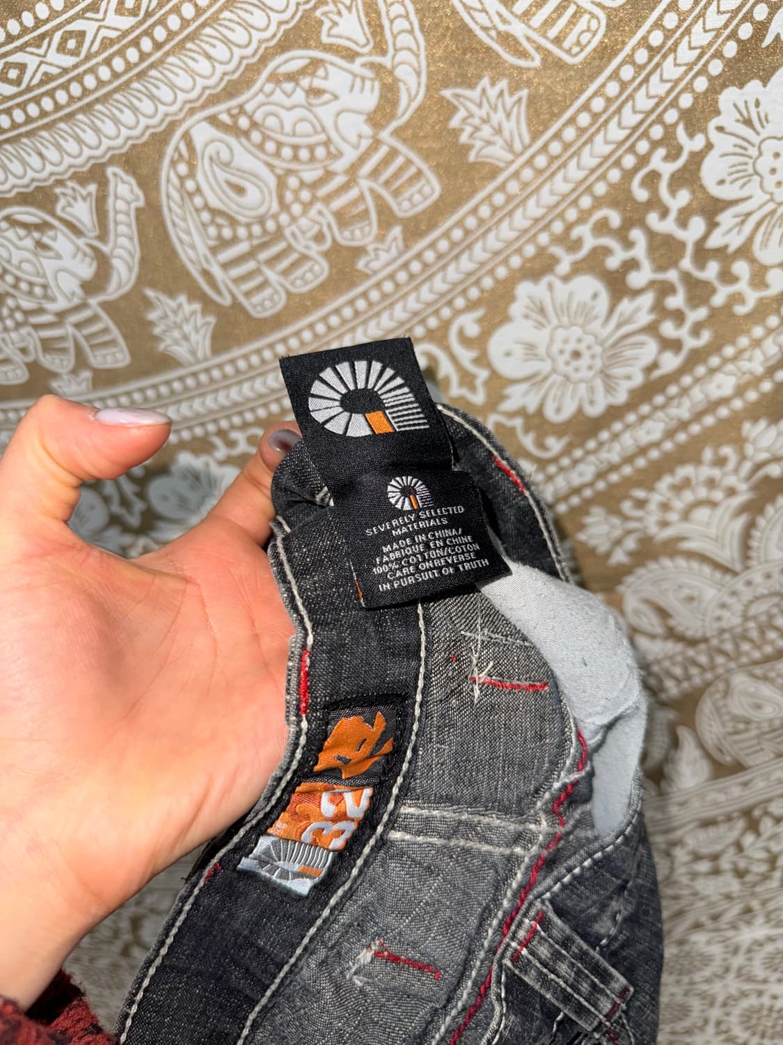 아카데믹스 워싱 신치백 흑청 카고팬츠 상품이미지9