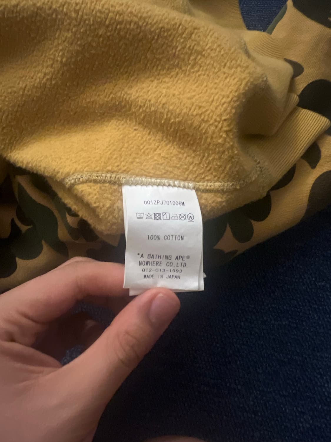 A Bathing Ape 베이프 후드집업 XL PONR 퍼스트 카모 상품이미지5