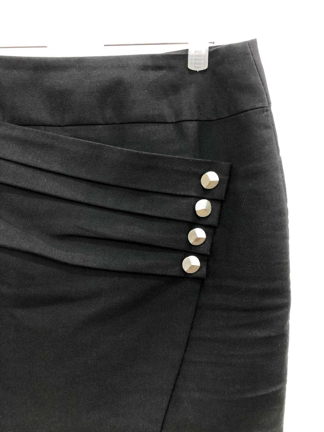 black asymmetric button mini skirt 상품이미지3