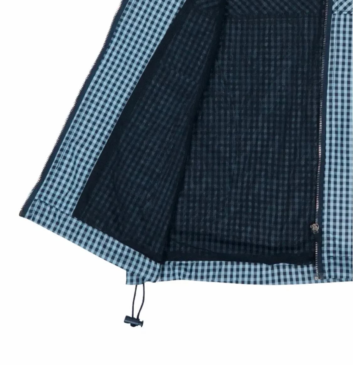 헤레틱 VOLUME NYLON JACKET / check-blue 상품이미지7