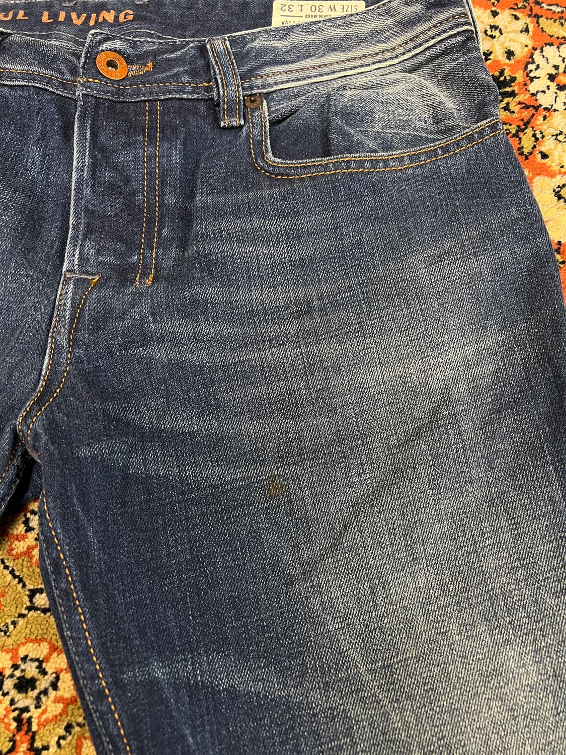 [30] DIESEL 디젤 자티니 블루 부츠컷 플레어 데님팬츠 상품이미지3