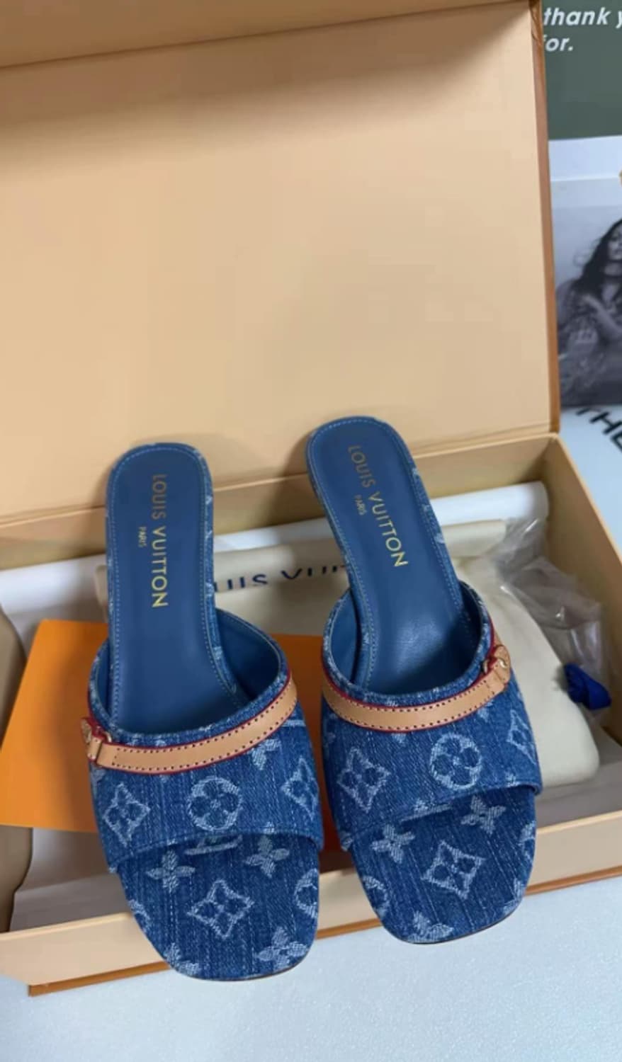 [루이;비통] 새상품 / 네오 리바이벌 데님샌들 / 약 240 사이즈 상품이미지1