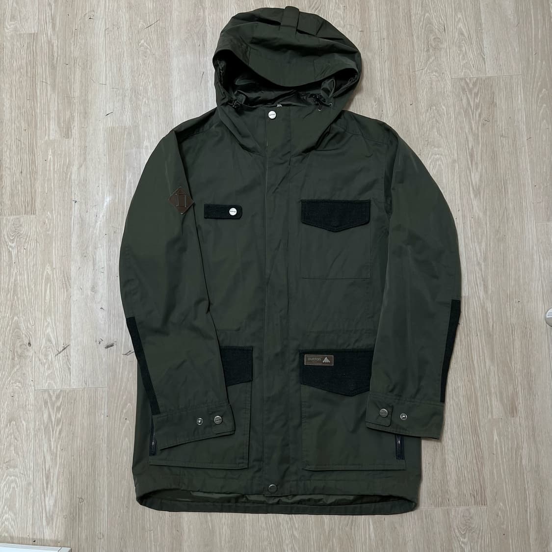 버튼 남성 스노우보드 스키복 보드복 바람막이 야상 자켓 L/100  상품이미지1