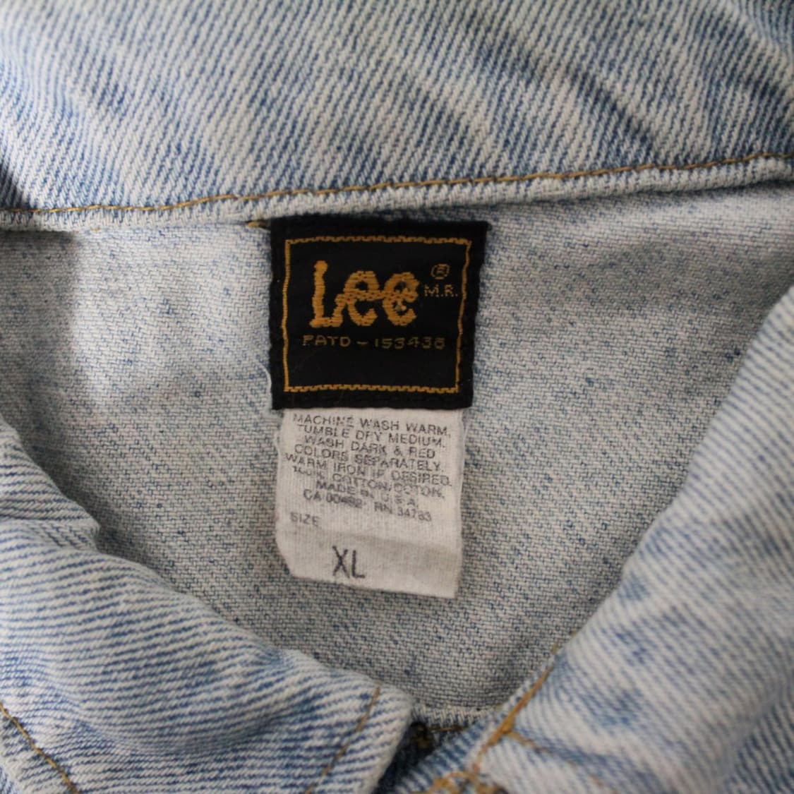 90s Lee Hard Rock Cafe Chicago 데님자켓 L015 상품이미지6