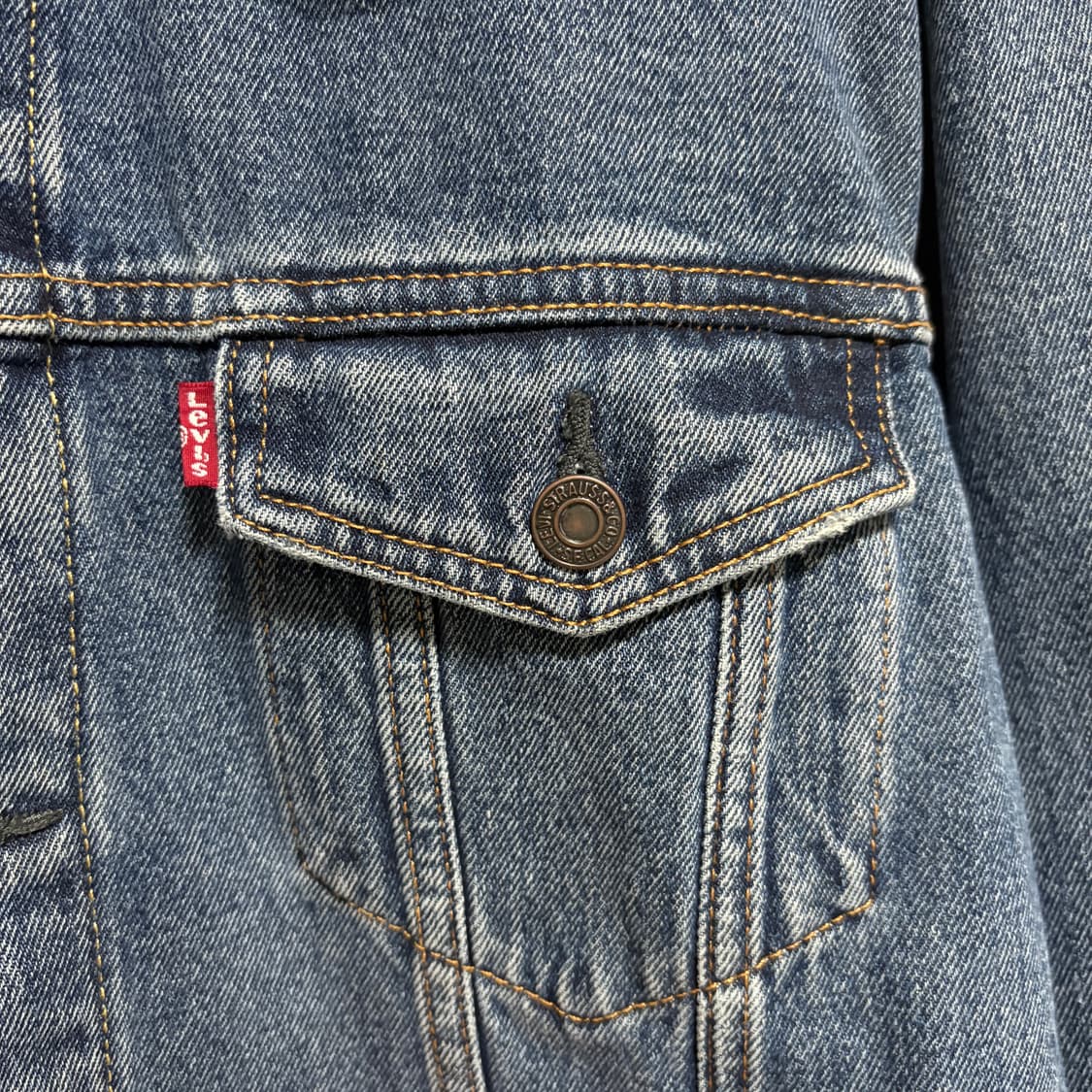 리바이스 3세대 데님 트러커 자켓 / 중청, L 상품이미지5