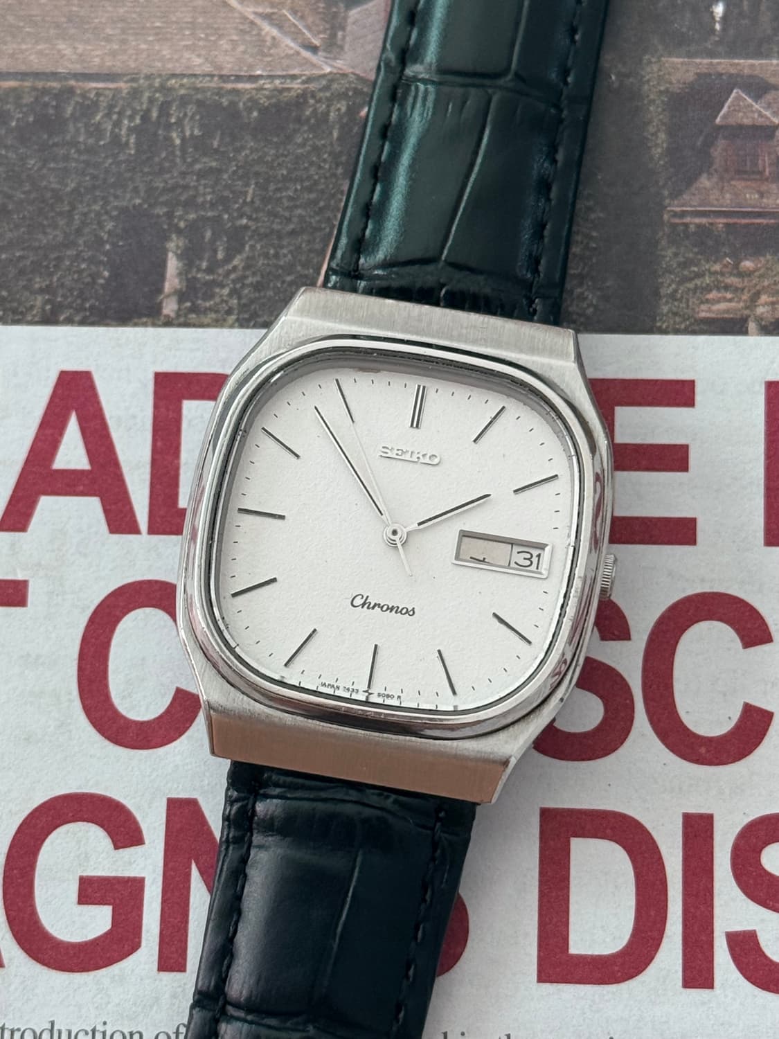 Seiko 세이코 Chronos 쿼츠 Day-Date 상품이미지1