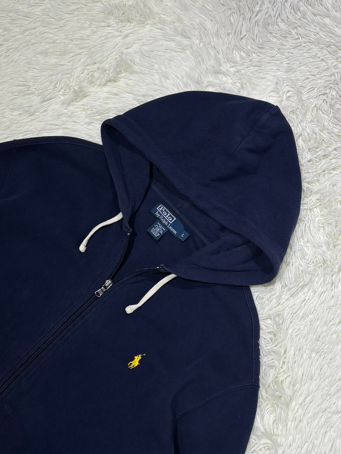 폴로랄프로렌 옐로포니 네이비 후드집업 상품이미지4