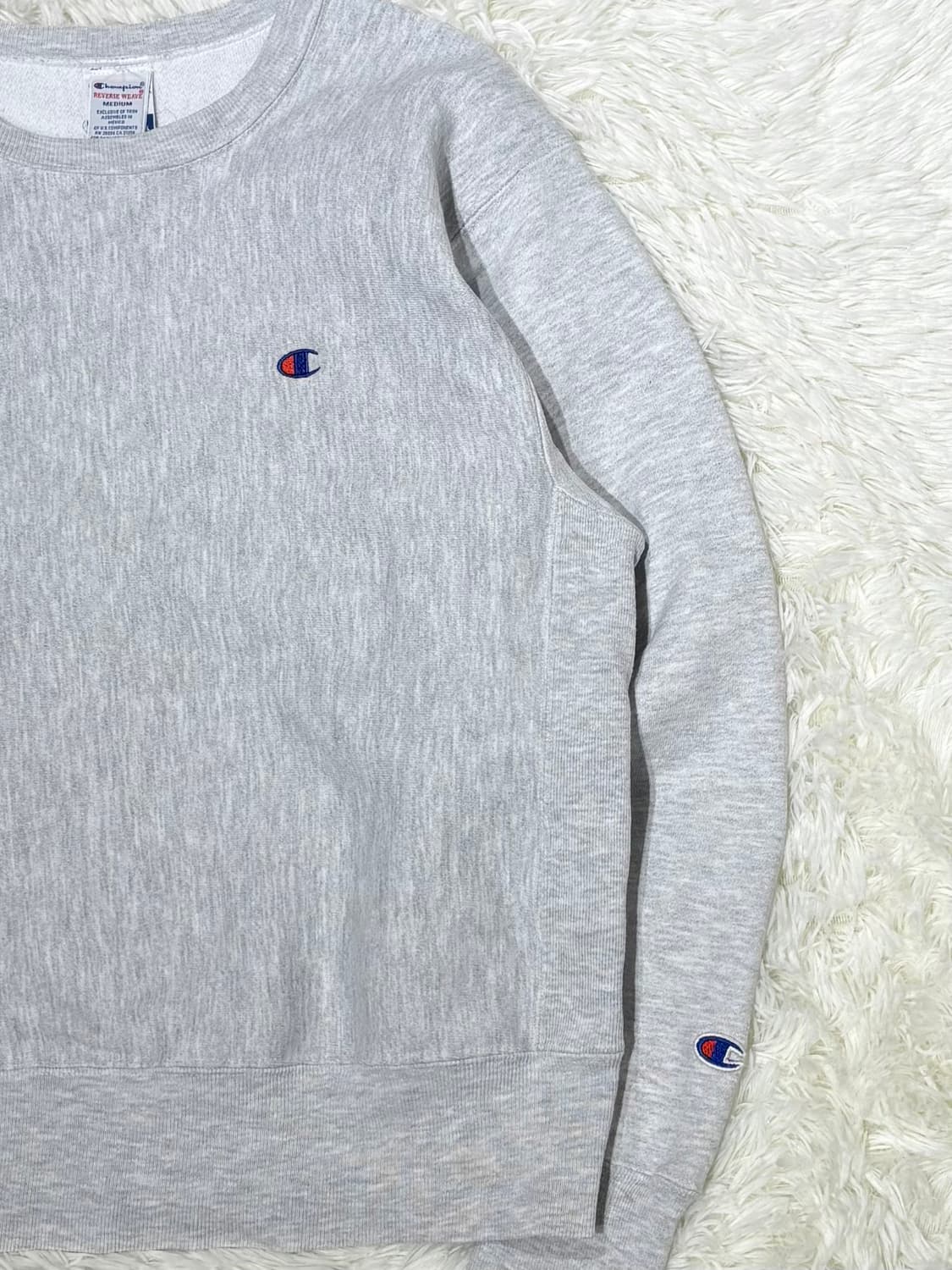 챔피언 리버스위브 라이트그레이 맨투맨 상품이미지5