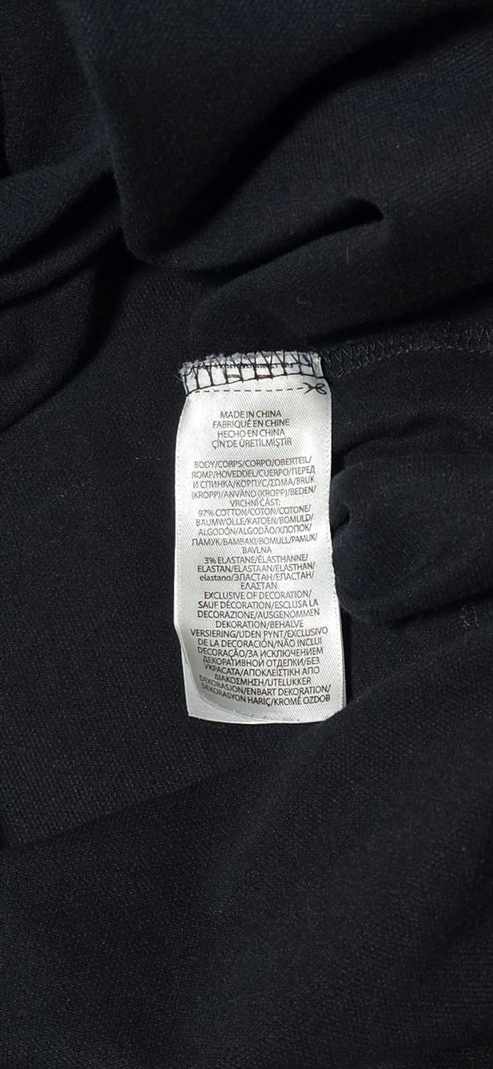 폴로 랄프로렌 여성 블랙 슬림핏 카라티 M 상품이미지4