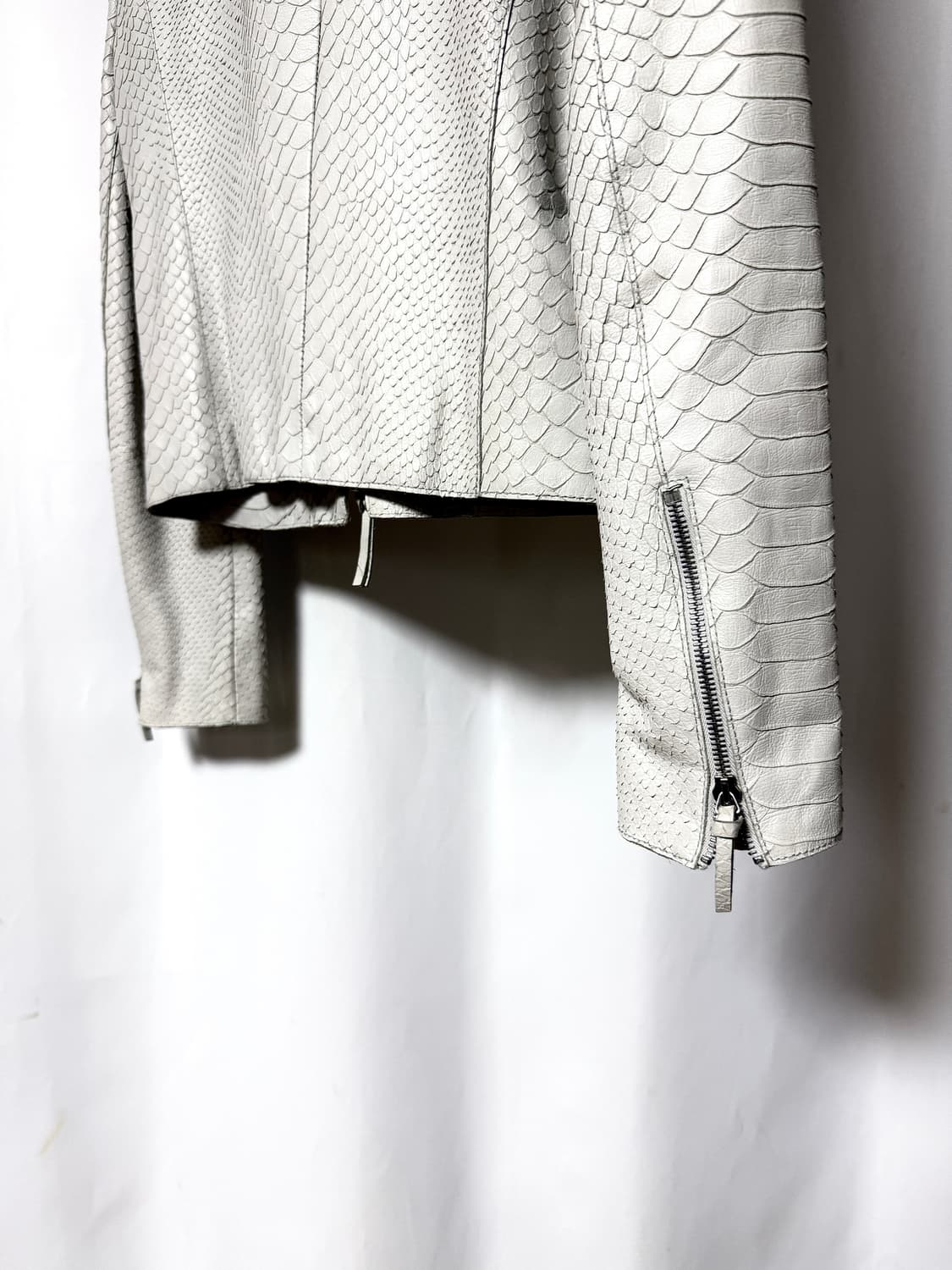 아르마니 2way 파이톤 카우하이드 스티치 라이더자켓 상품이미지9