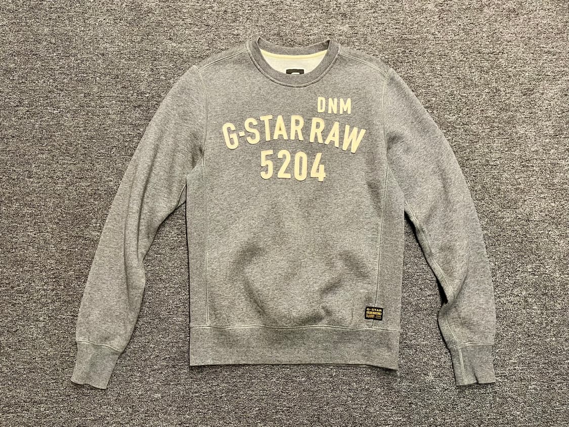 [95] G-STAR RAW 지스타 로우 그레이 맨투맨 S  상품이미지1