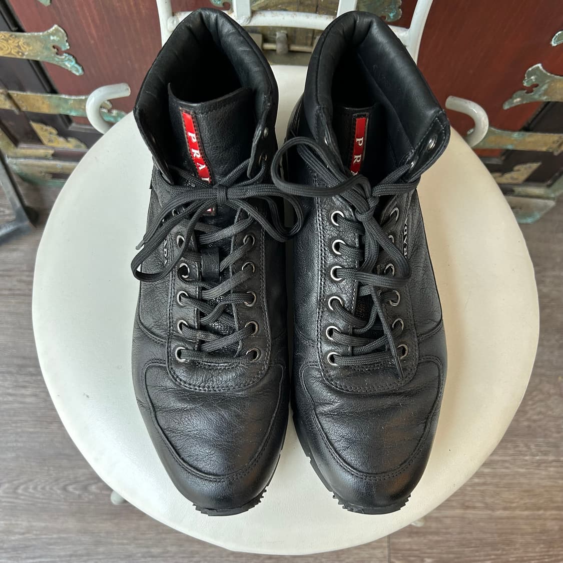 프라다 스포츠 레더 부츠 상품이미지3