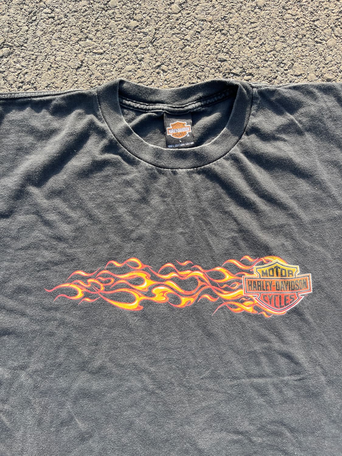 90s USA 빈티지 할리 데이비슨 'V-트윈 엔진' 티셔츠 상품이미지2
