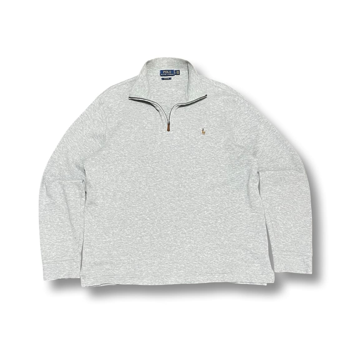 [L] 폴로 랄프로렌 하프집업 맨투맨 회색 상품이미지1
