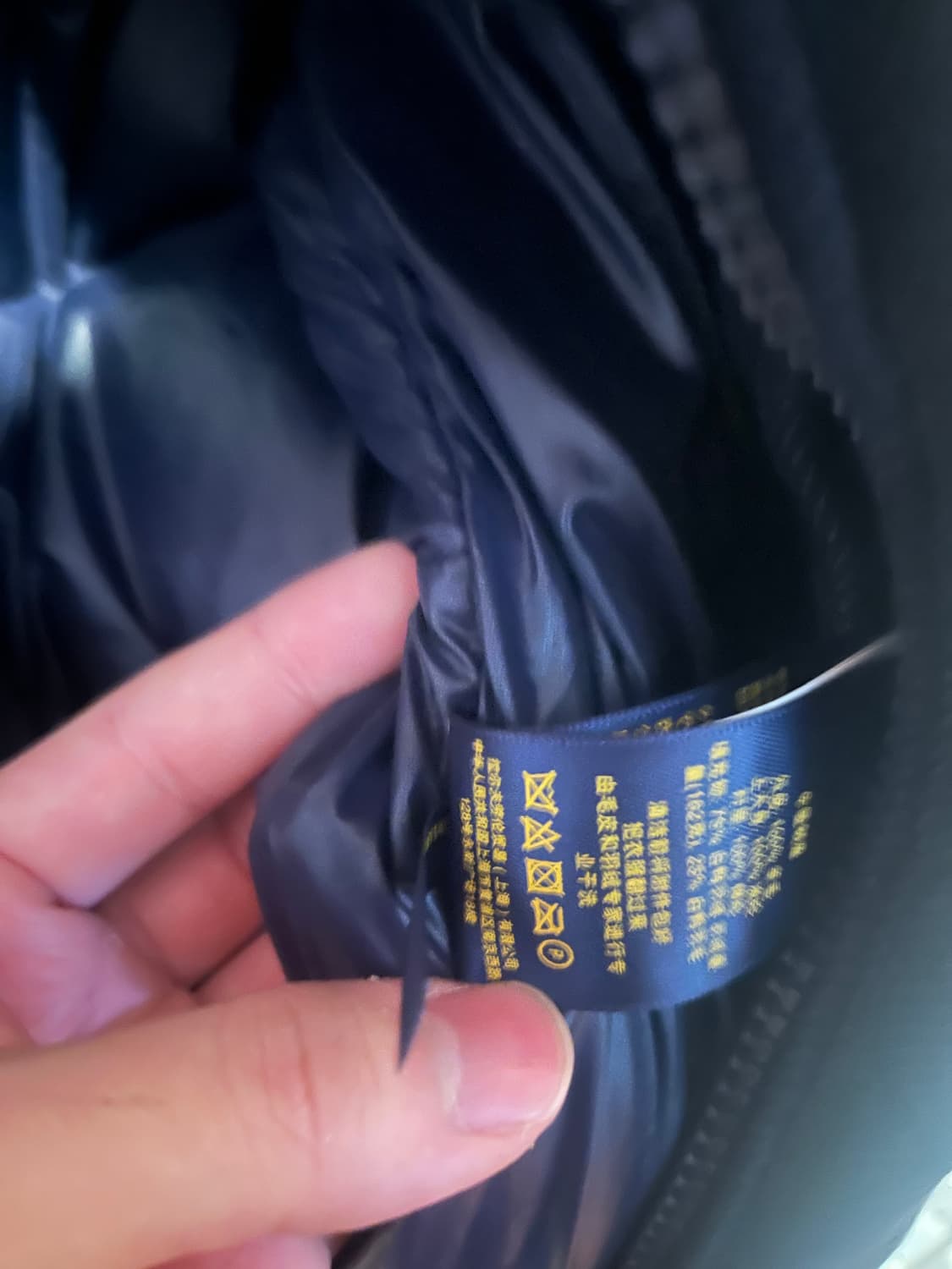 정품 폴로 랄프로렌 블랙 패딩 S 상품이미지3