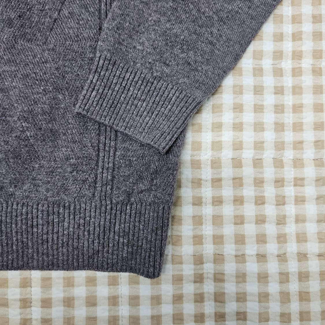 바쏘옴므 울100 긴소매 니트 남자100 상품이미지4