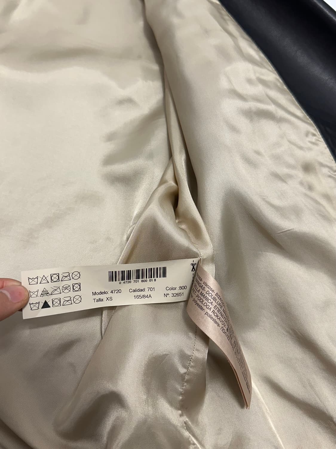마시모 두띠 massimo dutti 양가죽 레더 라이더 자켓 상품이미지10