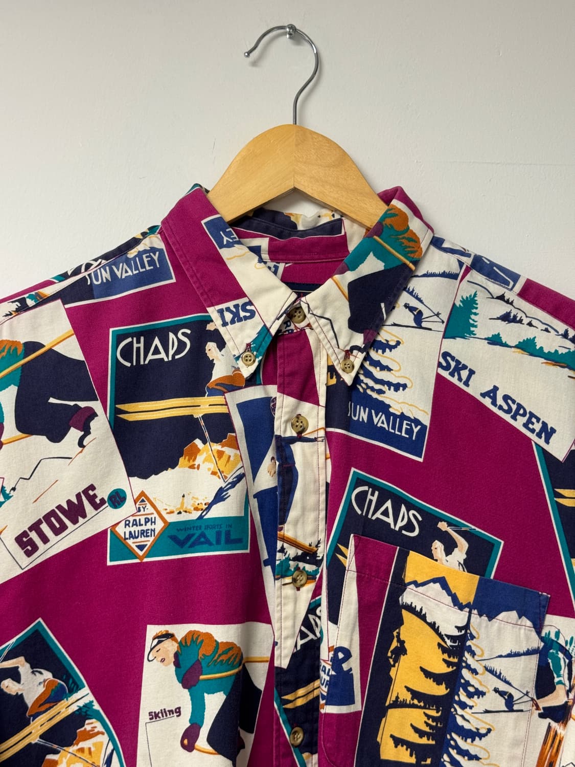 챕스랄프로렌 스키 패턴 셔츠 빈티지 남방 90s L 상품이미지2