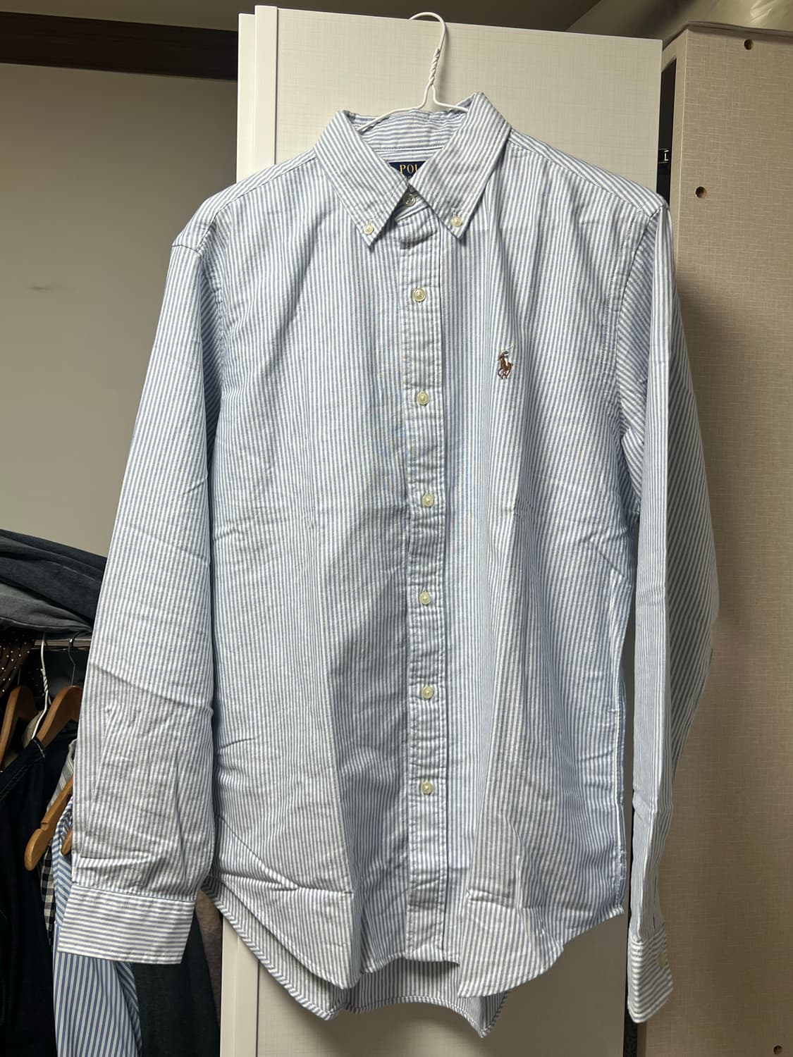 폴로 클래식핏 스트라이프 옥스퍼드 셔츠 M size 상품이미지1