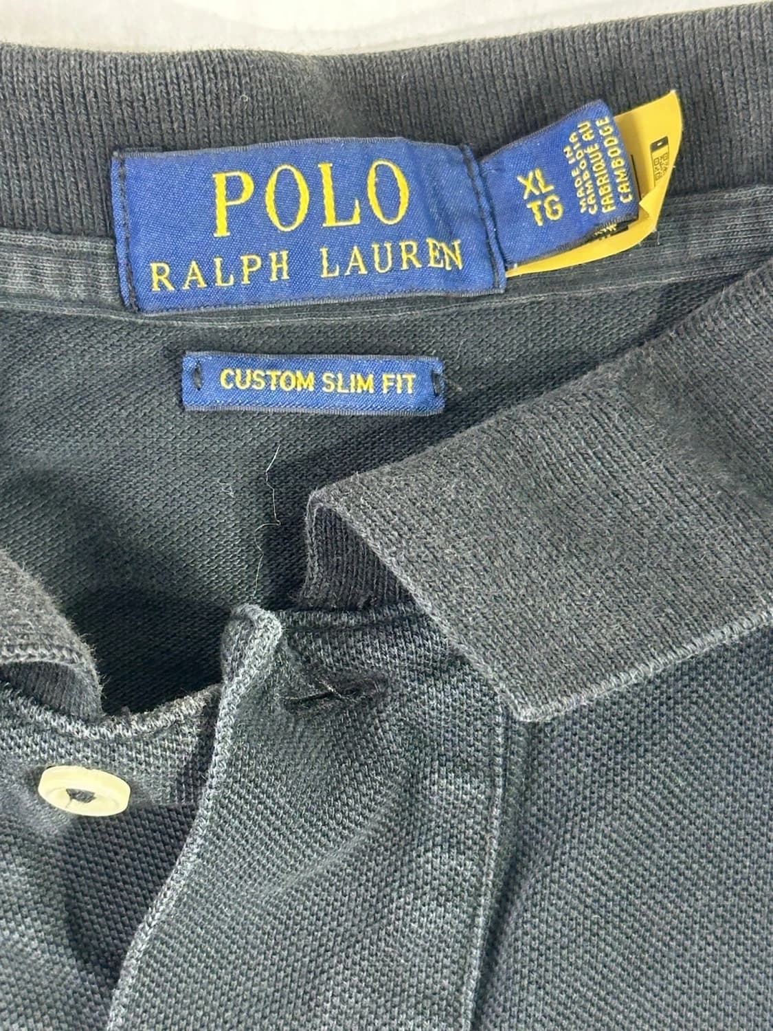 폴로 랄프로렌 빅포니 반팔 카라티 블랙 화이트 상품이미지2