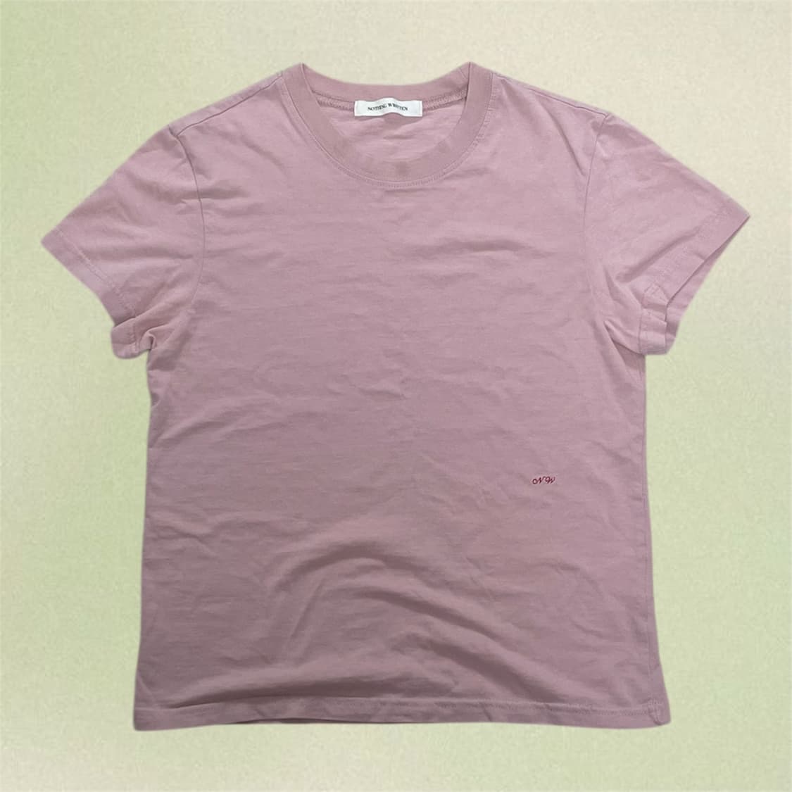 낫띵리튼 티나 코튼 반팔 티셔츠 핑크 상품이미지2