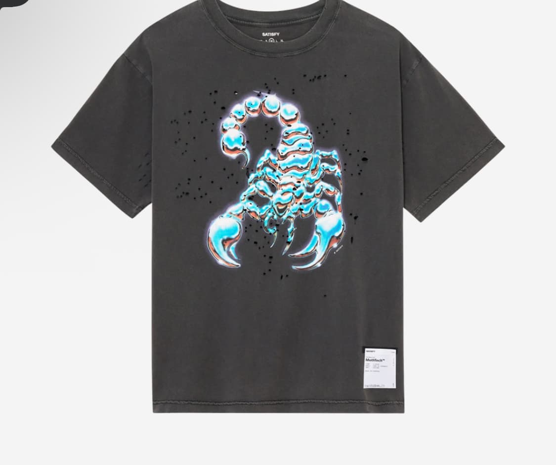 S Satisfy Mothtech T-Shirt Aged Black 상품이미지1
