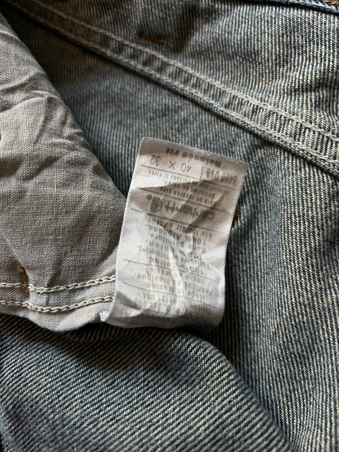 [40]칼하트 USA 미디엄블루 와이드 워크 데님 팬츠 상품이미지5