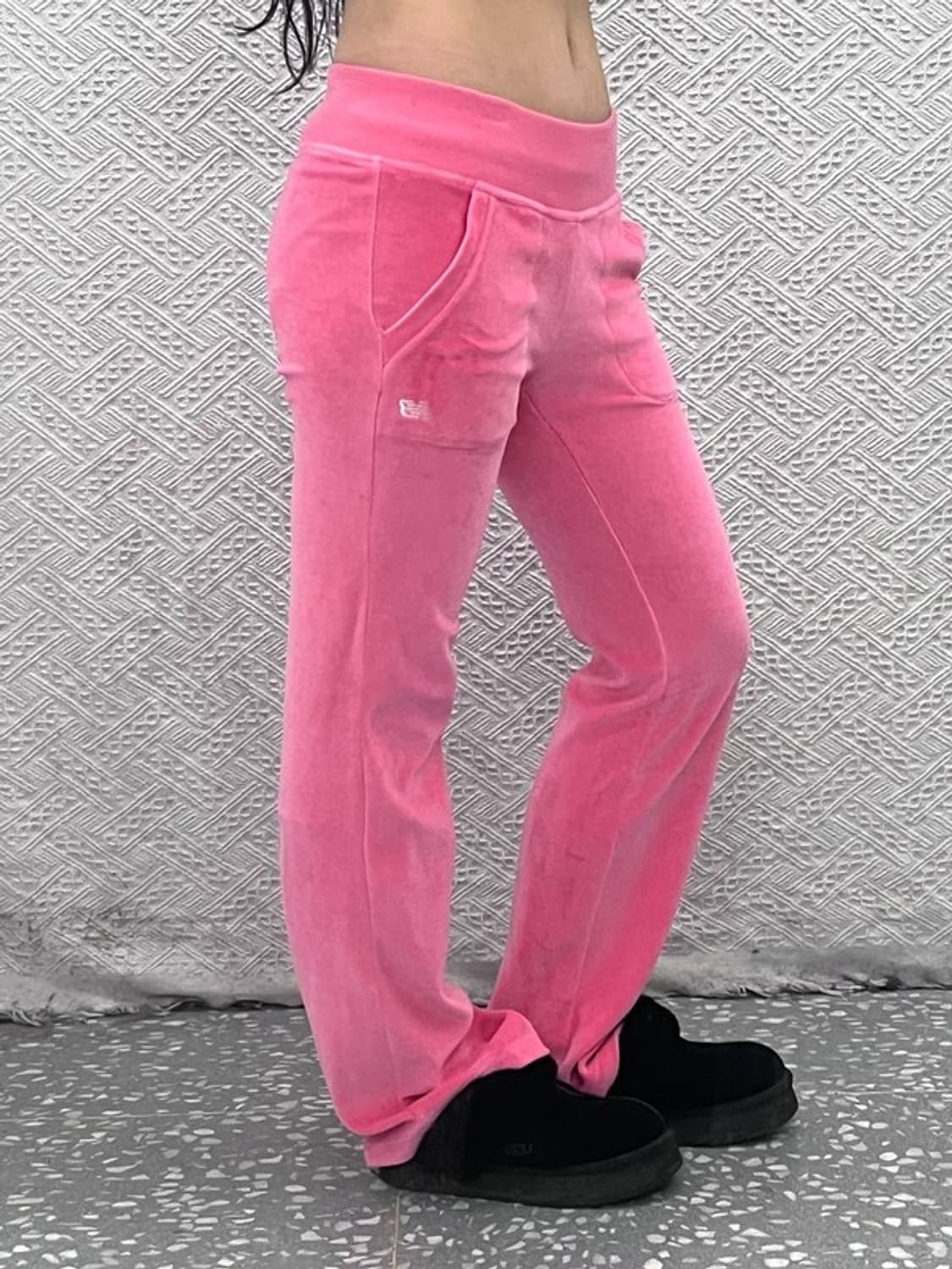 뉴발란스 Y2K 대장급 핑크 벨벳 트레이닝 팬츠 S C07139 상품이미지2