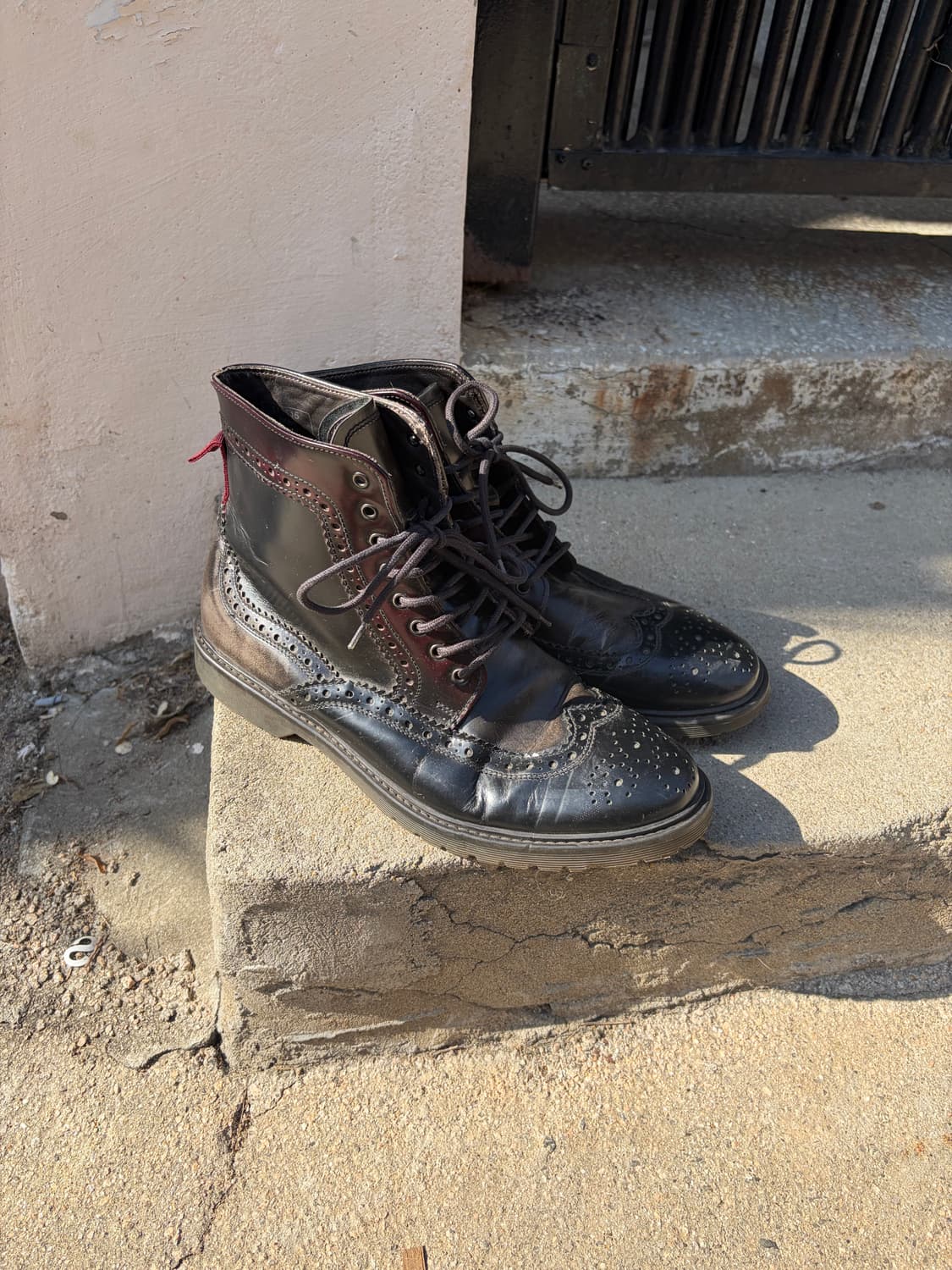 Giancarlo Morelli 윙팁 레더 부츠 260mm  상품이미지2