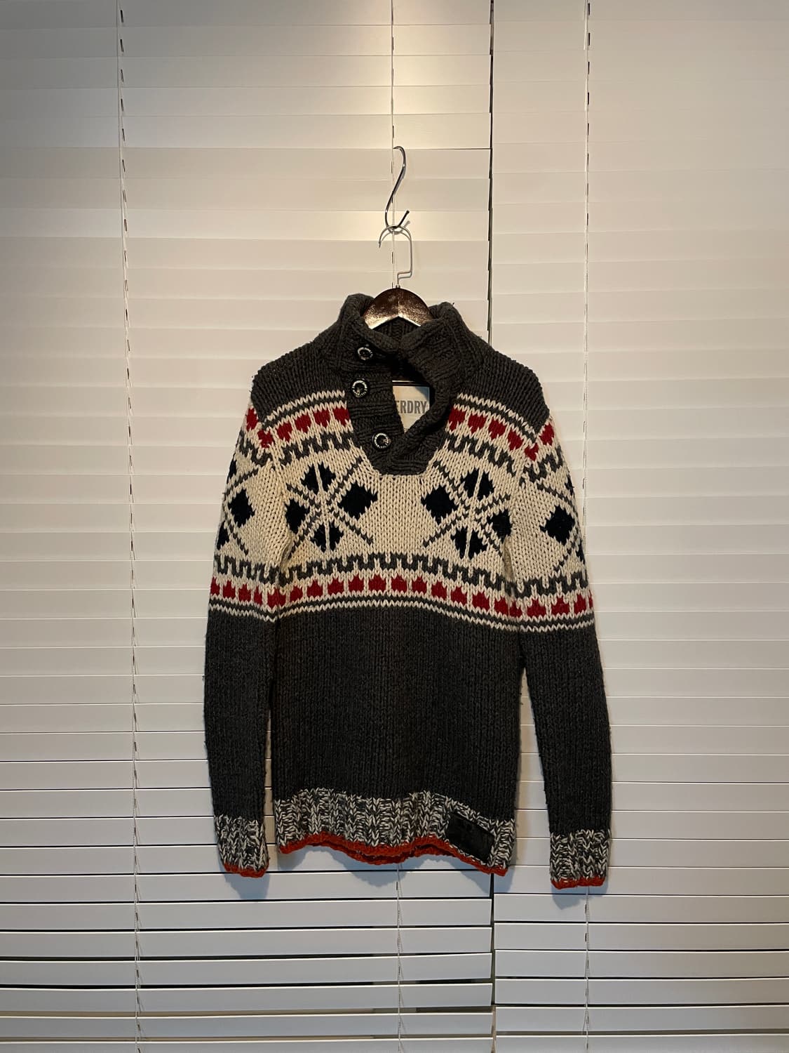 superdry 하이넥 헤비울 니트 상품이미지4