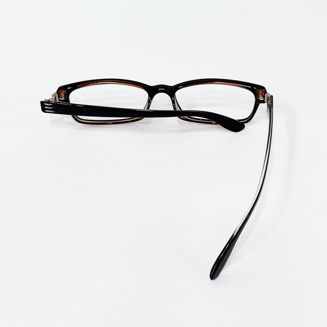 CROWN 브라운 뿔테 데드스탁 빈티지안경 상품이미지3