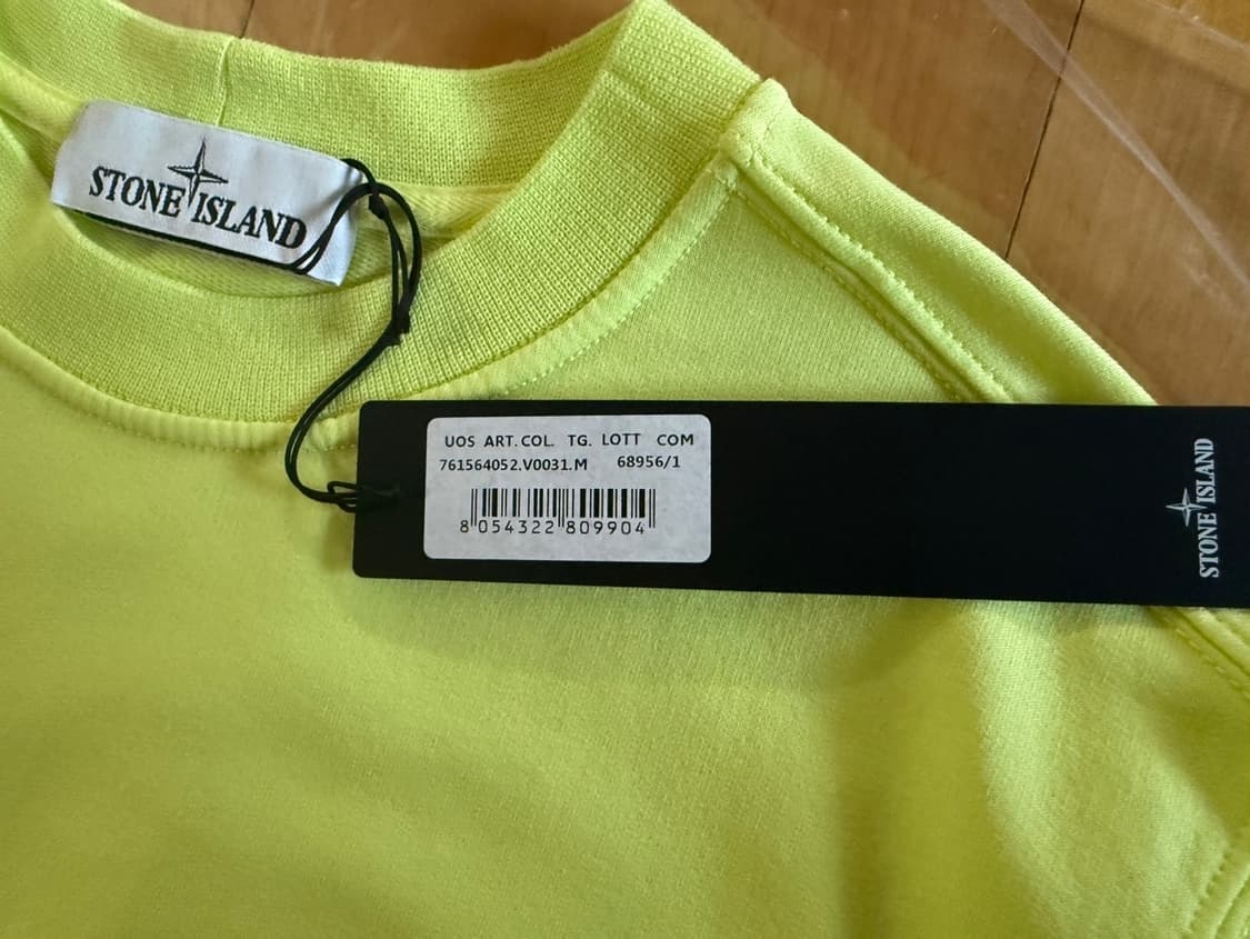 스톤아일랜드 스트레치 코튼 플리스 포켓 맨투맨 상품이미지4