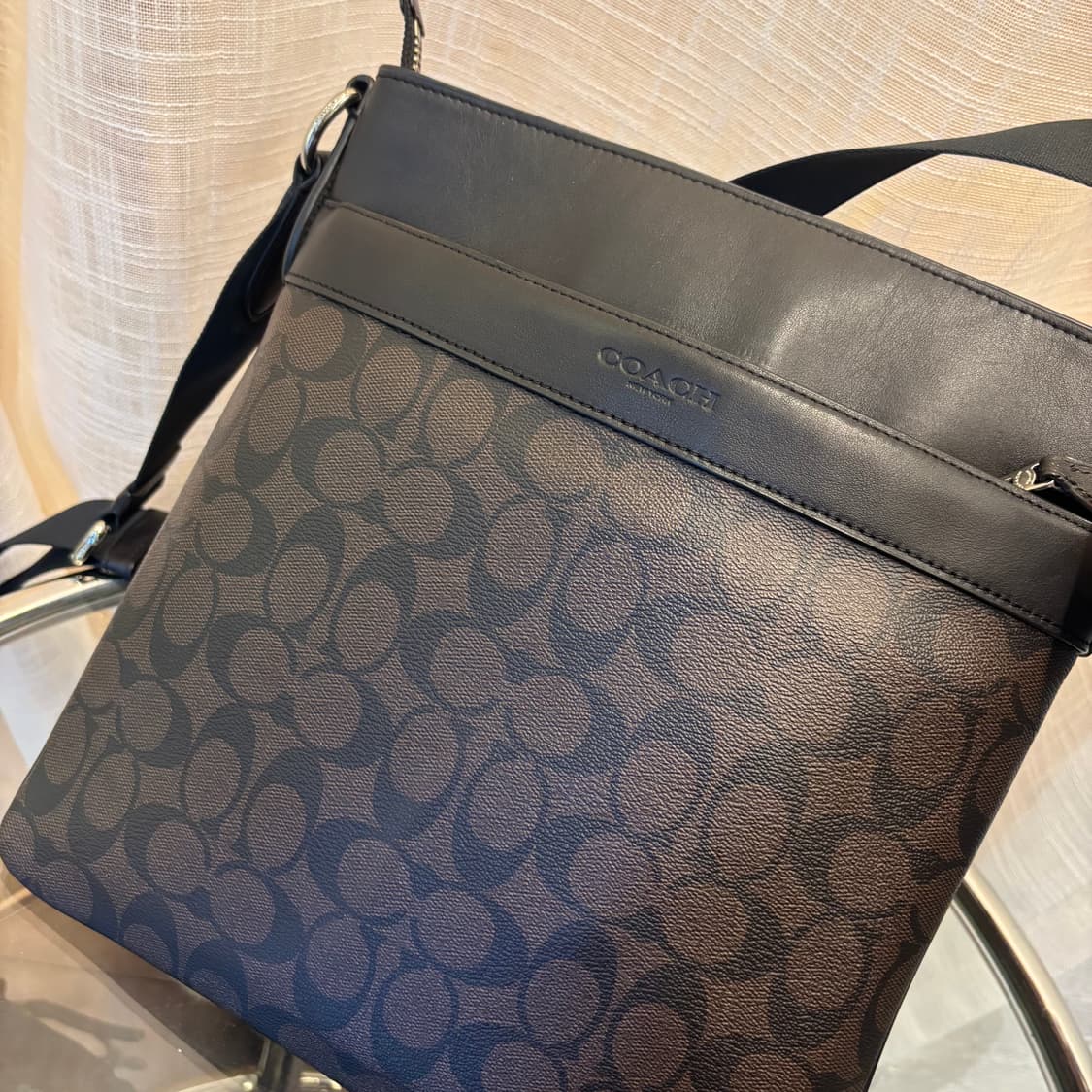 정품 코치 시그니처 남성 크로스백     상품이미지6