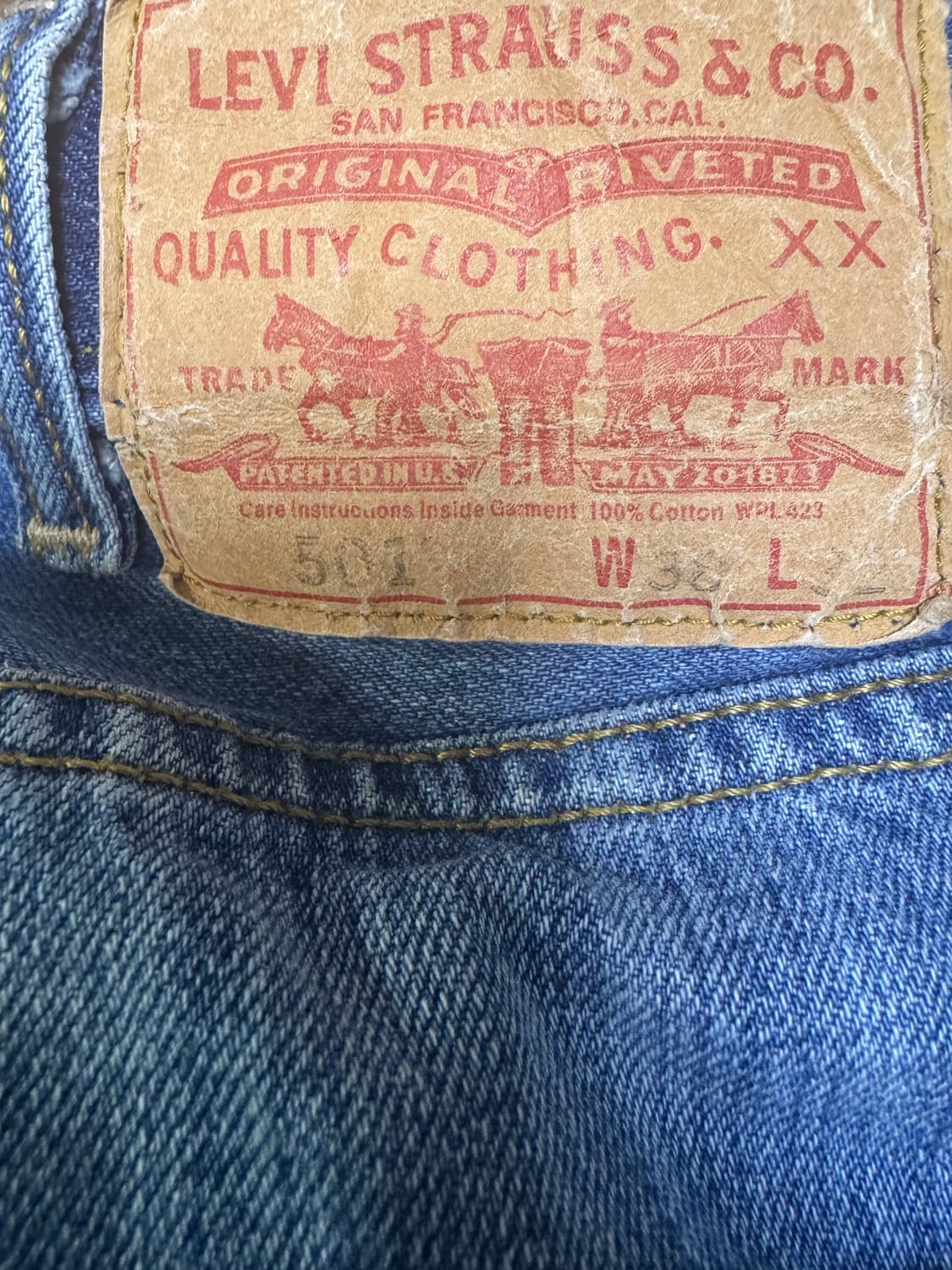 리바이스 501 38x32 상품이미지3