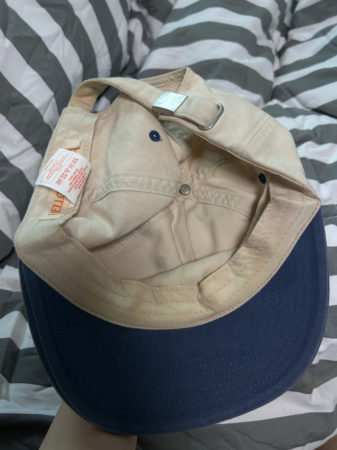 헬로 선라이즈 Two Tone Washed Logo 6Panel Cap 상품이미지2