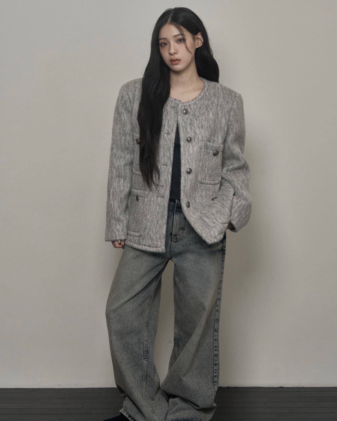 카키포인트 앤티크 울 자켓 상품이미지1