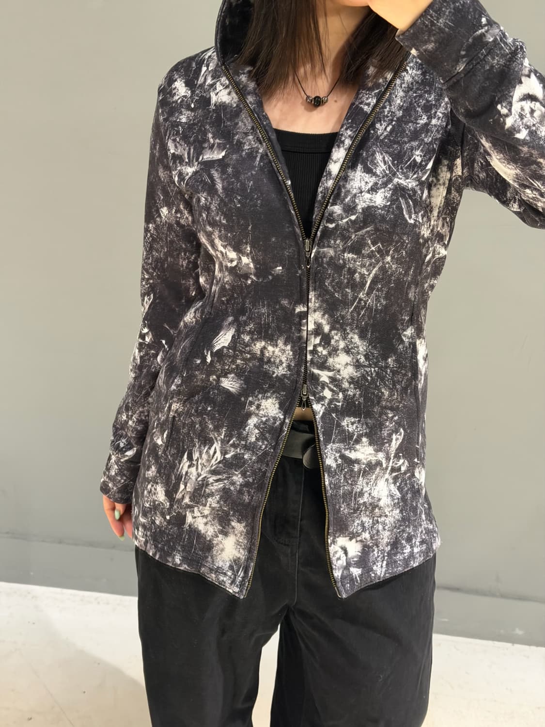 FUGA smoking pattern hood zip-up 상품이미지4