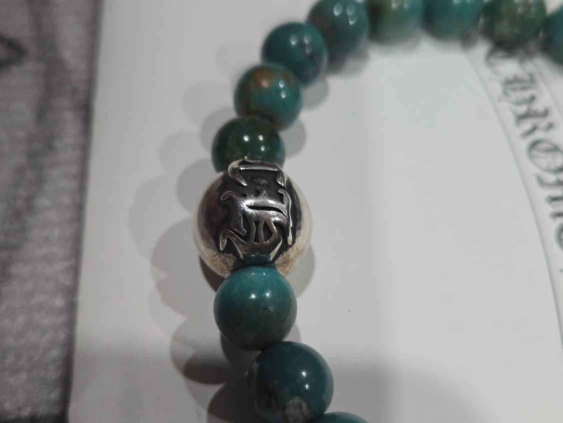 크롬하츠 비즈&터키석10mm팔찌(정품) 상품이미지7